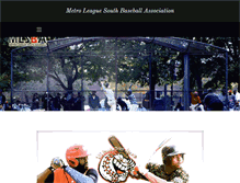 Tablet Screenshot of metroleaguesouthbaseballassociation.com